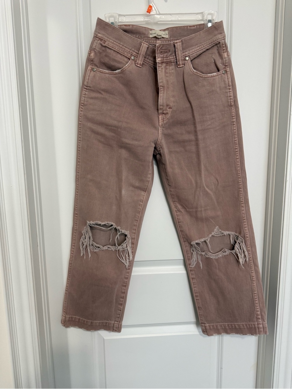 Madewell x Where I Was From Broken Knee Straight Leg Jeans